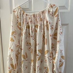 Smocked Flannel Nightgown